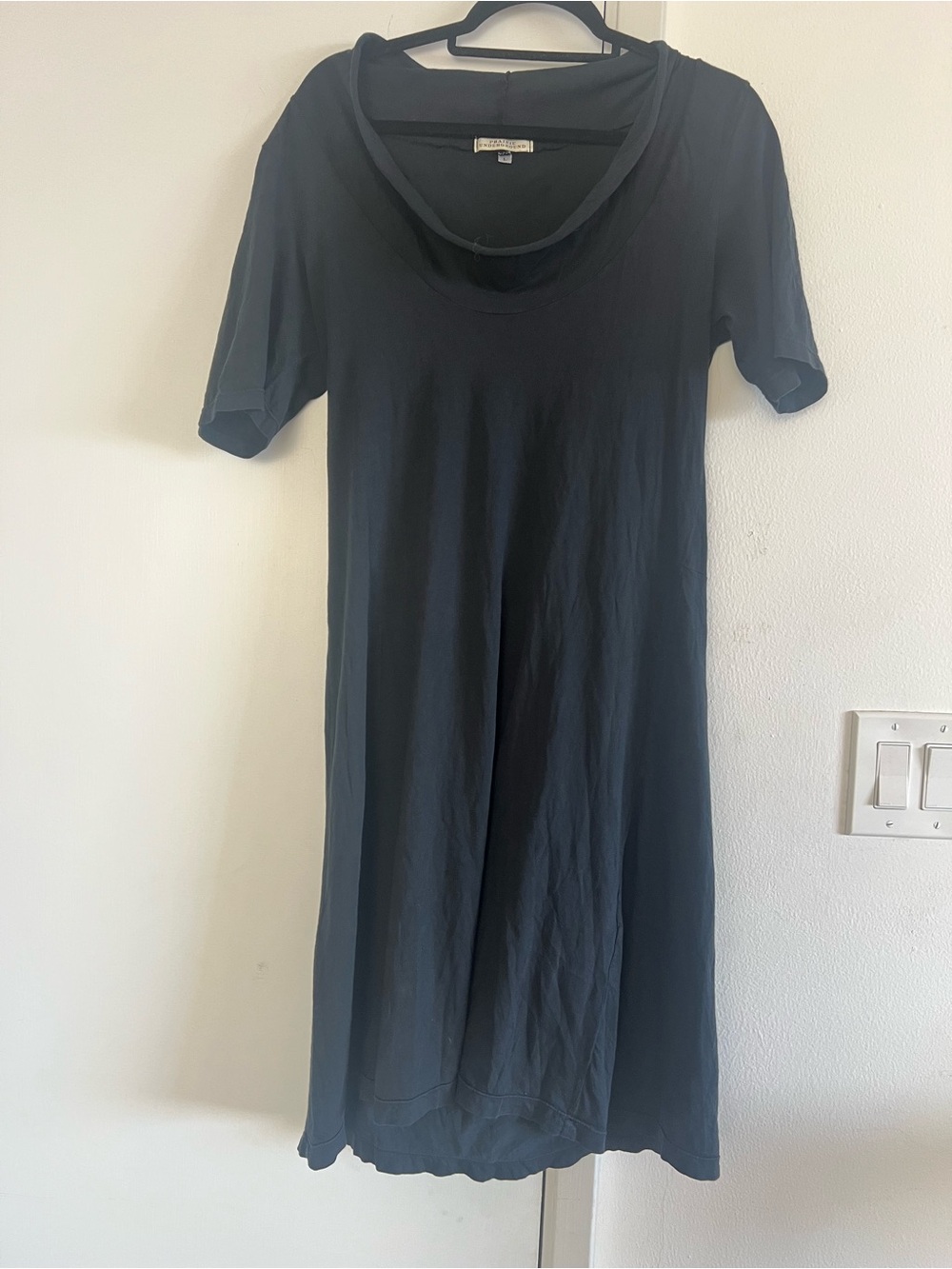 Prairie Underground Black Midi Dress with Gathered Back •S/M*
